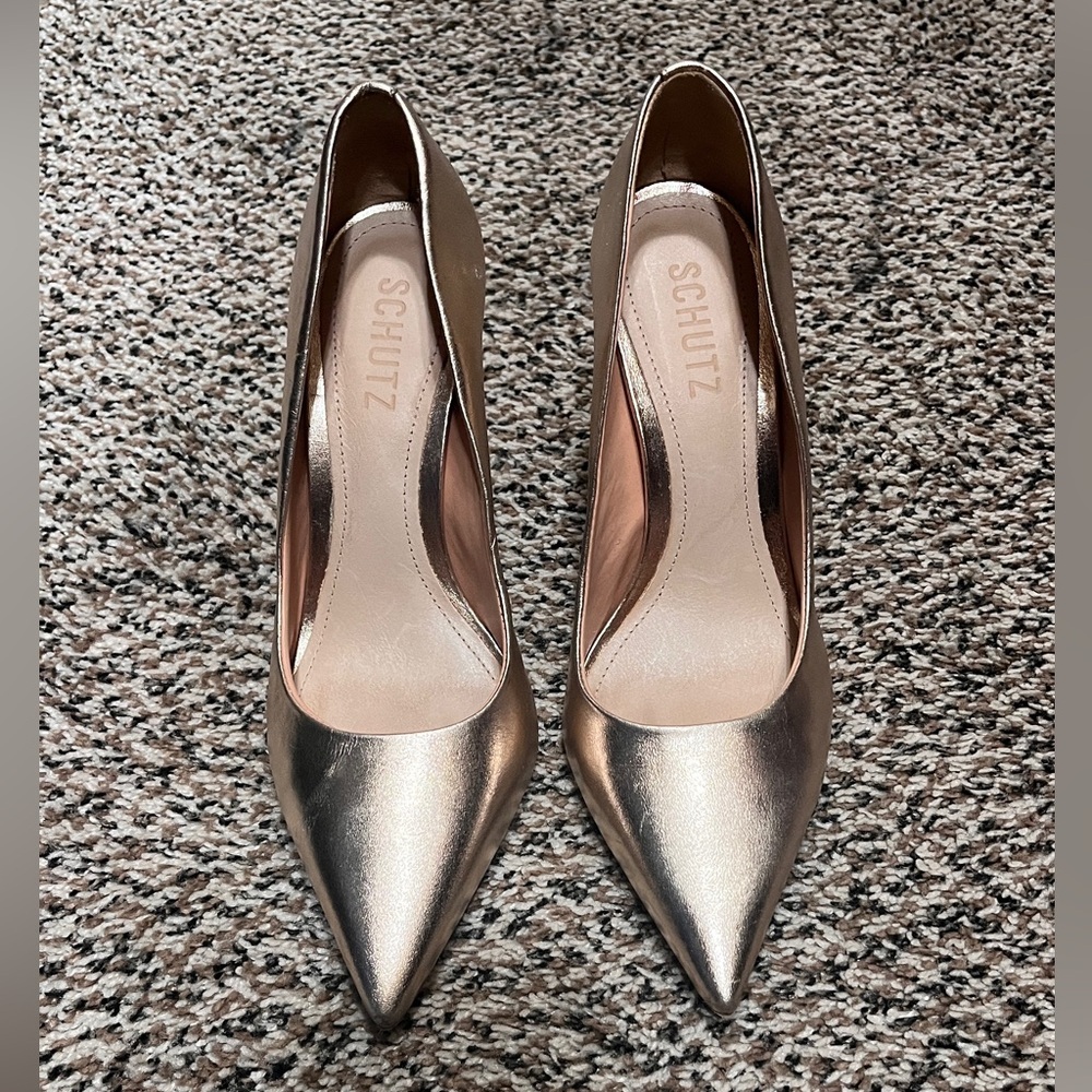 Schutz Gold Heels